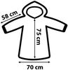 One Piece Hoodie Blanket Groß 75 × 70 cm Kuscheldecke mit Ärmeln und Kapuze Oversize Bild 2