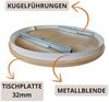 Beautysofa Esstisch Lumi im Loft-Stil, ausziehbar Ø 100–180 cm (hitze- und verfärbung beständig, Metallbeinen), verschiedene Farben Bild 4