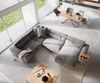 Wohnlandschaft Sirpio XL 360x260 cm Mikrofaser Taupe Recamiere variabel Bild 5