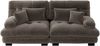 Ecksofa modular in Braun, Vintage-Chenille mit tiefem Sitz und weicher Cloud-Polsterung,81 x 220 x 77 cm Bild 4