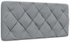 vidaXL Bett Kopfteil-Kissen Hellgrau 90 cm Stoff (1-tlg) Bild 4