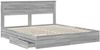 vidaXL Aufbewahrungsbett Graues Sonoma 180 x 200 cm Holzwerkstoff 3409897 Bild 5