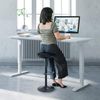 Ergonomischer Stehhocker höhenverstellbar 360° drehbar ohne Rückenlehne Schwarz Bild 2