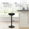 Ergonomischer Stehhocker höhenverstellbar 360° drehbar ohne Rückenlehne Schwarz Bild 5