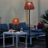 MARELIDA LED Außen-Tischleuchte LED Garten Tischlampe Korboptik Rattanoptik dimmbar aufladbar Fernb, LED Classic, warmweiß (2100K bis 3000K) Bild 3