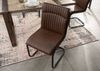 Freischwinger Echtleder 52x61x92 braun IRON LABEL #03 Bild 2