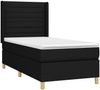 vidaXL Boxspringbett mit Matratze & LED Schwarz 90x190 cm Stoff 3138919 Bild 4
