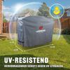 LANDMANN Premium Grillabdeckung, wetterfest und UV-beständig, Polyester grau, 148 x 120 x 62 cm Bild 3