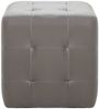 vidaXL Pouf 2 Stk. Grau 30x30x30 cm Kunstleder 278381 Bild 3