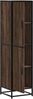 vidaXL Highboard Braun Eichen-Optik 35,5x35x139cm Holzwerkstoff Metall 849058 Bild 5