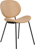 Esszimmerstuhl 2er Set LUANA Kunstleder Sandbeige Bild 4