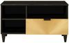vidaXL TV-Schränk Schwarz und Gold 80 x 33 x 46 cm Holzwerkstoff 4017845 Bild 3