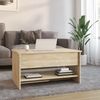 vidaXL Couchtisch Sonoma-Eiche 80x50x40 cm Holzwerkstoff 809659 Bild 3