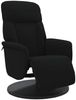vidaXL Relaxsessel mit Fußteil Schwarz Samt 356686 Bild 2