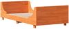 vidaXL Massivholzbett ohne Matratze Wachsbraun 100x200 Kiefernholz 850775 Bild 3