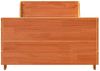 vidaXL Massivholzbett ohne Matratze Wachsbraun 100x200 Kiefernholz 850775 Bild 4