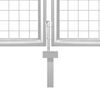 vidaXL Gartentor aus Stahl 350 x 175 cm Silber 144344 Bild 4
