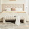 STILVORA Polsterbank Sitzbank mit Rillenpolsterung für Wohn-, Schlafzimmer, Eingangsbereich (armlehnenlos, Rillenpolsterung, Holzrahmen, Chaiselongue, Chenille, Massivholz+Holzwerkstoff, gepolstert, stabil, modern), für Wohnzimmer, Schlafzimmer und Ein... Bild 3
