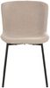 House Nordic Esszimmerstuhl, Bouclé, beige, schwarze Beine, HN1239 - 2er set Bild 2