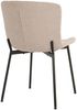 House Nordic Esszimmerstuhl, Bouclé, beige, schwarze Beine, HN1239 - 2er set Bild 4