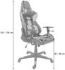 Bürostuhl HWC-F84, Schreibtischstuhl Gamingstuhl Chefsessel Drehstuhl, Kunstleder ~ schwarz/blau Bild 3