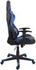 Bürostuhl HWC-F84, Schreibtischstuhl Gamingstuhl Chefsessel Drehstuhl, Kunstleder ~ schwarz/blau Bild 5