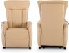 Fernsehsessel mit Aufstehhilfe, Relaxsessel mit Liegefunktion, Leder/Kunstleder, Beige - Raburg Marie Bild 5