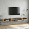 vidaXL Wandmontierter TV-Schrank Wandhalterung Sonoma-Eiche 8006015 Bild 4