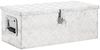 vidaXL Aufbewahrungsbox Silbern 70x31x27 cm Aluminium 152250 Bild 2