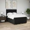 vidaXL Boxspringbett mit Matratze Schwarz 140x200 cm Stoff 3290527 Bild 3