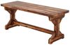 MC Star Gartenbank 2-Sitzer Gartenbank wetterfest Sitzbank aus Holz Parkbank (mit X-Basis 240kg Belastbar 114 x 40 x 46 cm Verkohlt) Bild 4