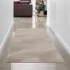 Carpetia Teppich Teppich beige Hasenfell-Optik elegant weich mit feinem Schimmer modern, rund Bild 5