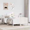 vidaXL Massivholzbett ohne Matratze Weiß 120x190 cm Kiefernholz 3306238 Bild 1