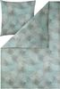 Estella Mako Satin Bettwäsche Orion 7969-614 Kreis eisblau 135x200 cm Bild 2