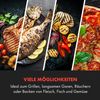 Queensize Kamado Grill Thermometer abnehmbare Seitenteile schwarz Schwarz Bild 5