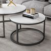 Couchtisch-Set Montreal Weiß 77 x 40 cm 2 Teile Vicco Bild 5