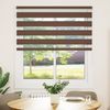 vidaXL Doppelrollo Braun 135x100 cm Stoffbreite 130,9 cm Polyester 4014320 Bild 2