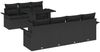vidaXL Gartensofa-set mit Kissen 8 pcs Schwarz Poly-Rattan 3348229 Bild 2
