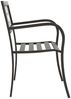 vidaXL Gartenbank 125 cm Stahl Schwarz 317133 Bild 4