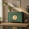 Vintage Kommode Grün Beige chinesisch Schrank Sideboard Kolonial-Stil Antik-Stil Lowboard asiatisch orientalisch Fernost shabby-chic Landhaus Bild 4