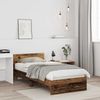 vidaXL Bettrahmen mit Kopfteil Altholz 90 x 190 cm Holzwerkstoff 871657 Bild 3