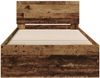 vidaXL Bettrahmen mit Kopfteil Altholz 90 x 190 cm Holzwerkstoff 871657 Bild 5