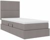 vidaXL Aufbewahrungsbett mit Matratze Taupe 90 x 190 cm Polyester 3371688 Bild 5