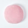 Homescapes Dekokissen Samt Kissen, 40 cm rund, rosa Bild 5
