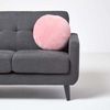 Homescapes Dekokissen Samt Kissen, 40 cm rund, rosa Bild 3