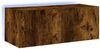 vidaXL TV-Wandschrank mit LED-Leuchten Räuchereiche 80x35x31 cm 837289 Bild 2