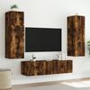 vidaXL TV-Wandschrank mit LED-Leuchten Räuchereiche 80x35x31 cm 837289 Bild 5