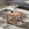 Couchtisch Akazie Massivholz 45cm quadratisch Landhausstil braun Unikat modern Bild 2