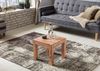 Couchtisch Akazie Massivholz 45cm quadratisch Landhausstil braun Unikat modern Bild 3