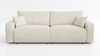 Wohnero24 Habana Schlafsofa 248 cm mit Bettfunktion 204x138 cm – Cord Sofa – Couch 3 Sitzer – Ausziehsofa mit 2 Bettkästen – Big Sofa Modern – Schlafcouch Creme Bild 5